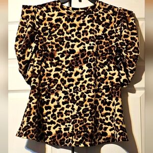 SHEIN Curve Leopard Print Top